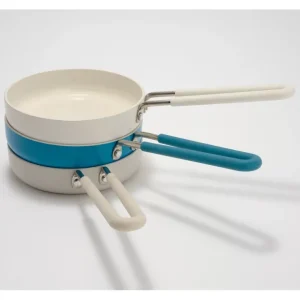 Aarti Sequeira Set of (3) 6" Skillets w/ Silicone Handles - glamourwo.com | ladies' apparel & accessories & shoes* Online