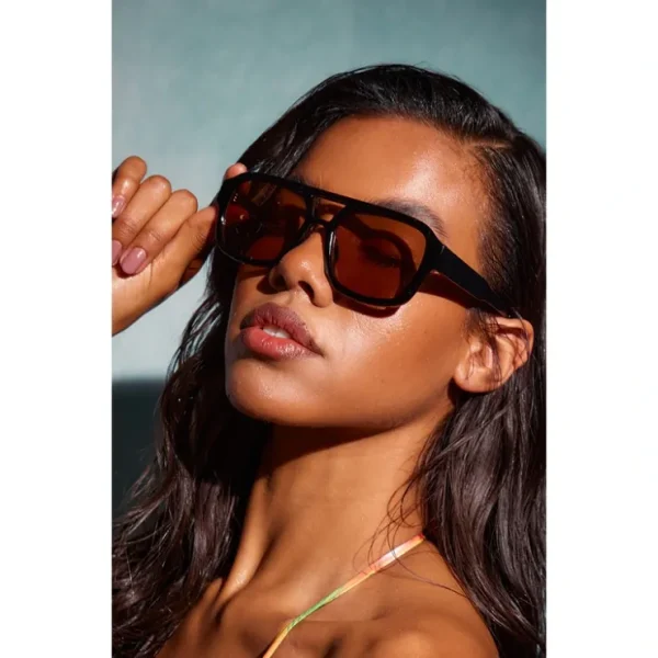 A.Kjærbede Black Aviator Sunglasses - glamourwo.com | ladies' apparel & accessories & shoes* Clearance