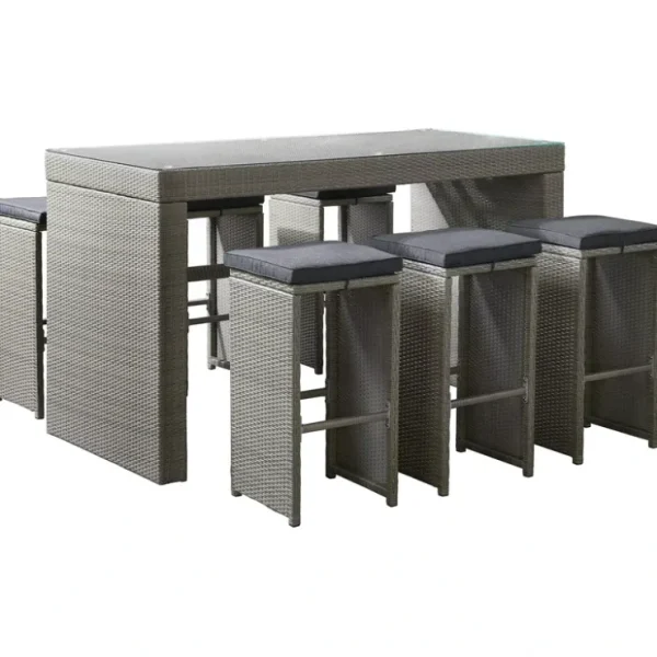 Alaterre Furniture Asti 7-Piece Set Outdoor Pub Set - glamourwo.com | ladies' apparel & accessories & shoes* New