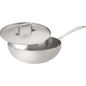 American Kitchen 3-Quart Covered Stainless-Steel Saucier - glamourwo.com | ladies' apparel & accessories & shoes* Cheap