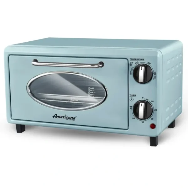 Americana by Elite Collection Retro 4-Slice Toater Oven - glamourwo.com | ladies' apparel & accessories & shoes* Clearance