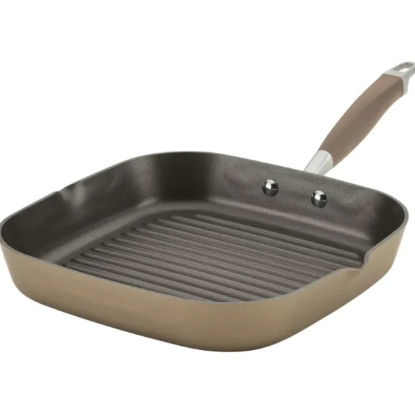 Anolon Advanced Home Hard Anodized Stovetop Grill Pan, 11in - glamourwo.com | ladies' apparel & accessories & shoes* Flash Sale
