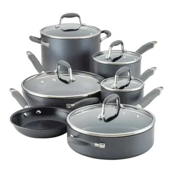 Anolon Advanced Home Hard-Anodized Nonstick Cookware Set, 11pc - glamourwo.com | ladies' apparel & accessories & shoes* Hot
