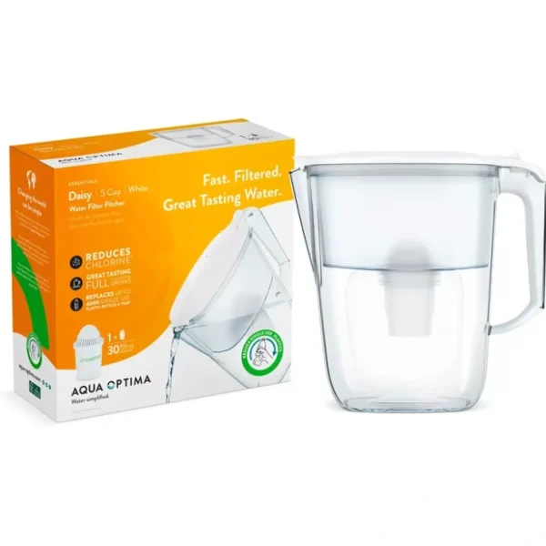 Aqua Optima 94oz. Water Universal Filter Daisy Pitcher - glamourwo.com | ladies' apparel & accessories & shoes* Store
