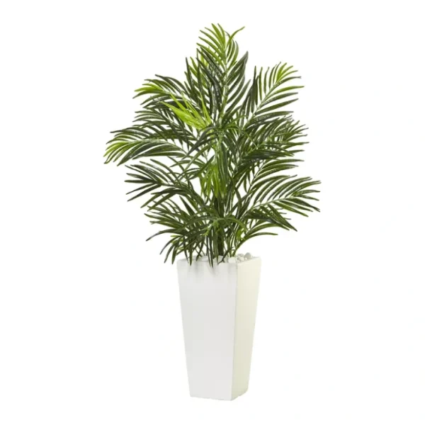 Areca Palm in White Square Planter by Nearly Natural - glamourwo.com | ladies' apparel & accessories & shoes* Sale