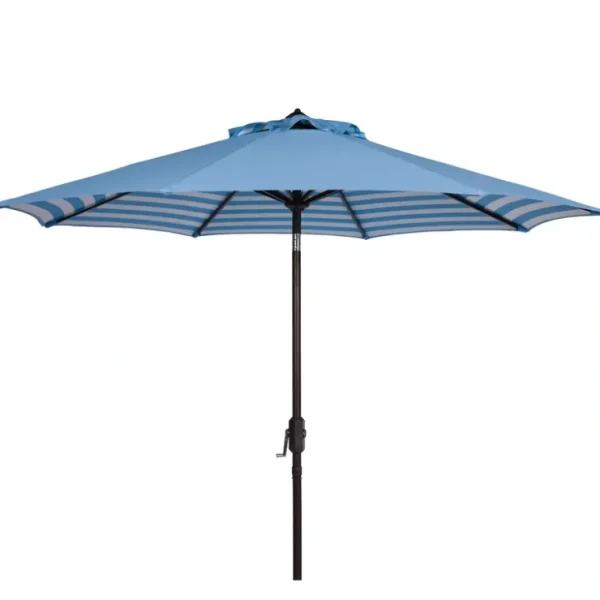 Athens Striped 9' Crank Outdoor Auto Tilt Umbrella by Valerie - glamourwo.com | ladies' apparel & accessories & shoes* Best