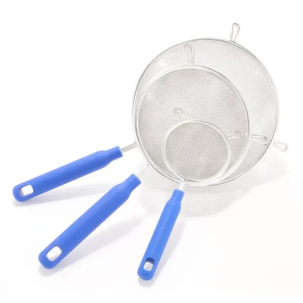 Avobagel Set of 3 Fine Mesh Strainers w/Helper Hooks - glamourwo.com | ladies' apparel & accessories & shoes* Outlet