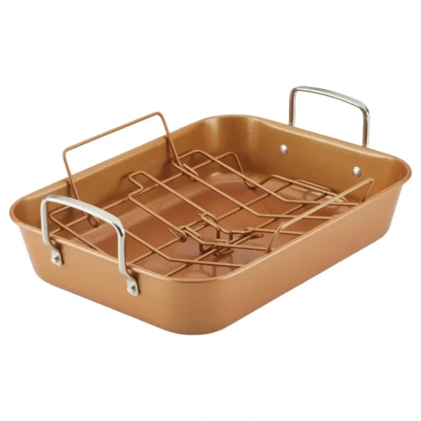 Ayesha Curry Bakeware Nonstick Roaster with Convertible Rack - glamourwo.com | ladies' apparel & accessories & shoes* Shop