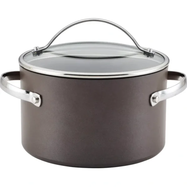 Ayesha Curry Hard Anodized 4-Quart Saucepot with Lid - glamourwo.com | ladies' apparel & accessories & shoes* Best