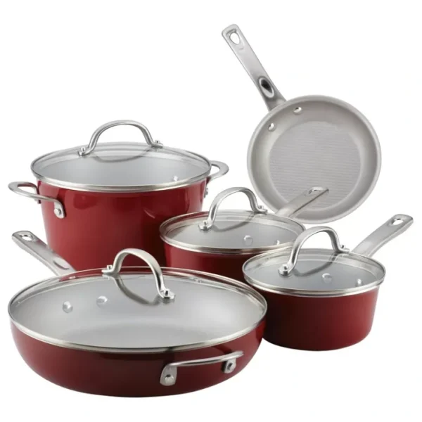 Ayesha Curry Home Collection Nonstick Pots andPans 9pc Set - glamourwo.com | ladies' apparel & accessories & shoes* Cheap