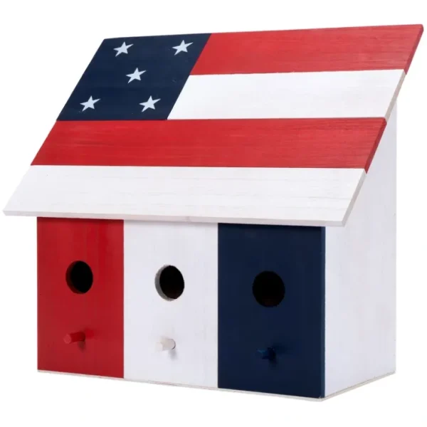 Backyard Expressions 3 Compartment Wooden Birdhouse - glamourwo.com | ladies' apparel & accessories & shoes* Sale