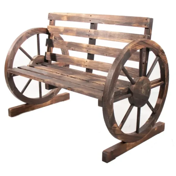 Backyard Expressions Wooden Wagon Wheel Gardenench - glamourwo.com | ladies' apparel & accessories & shoes* Store