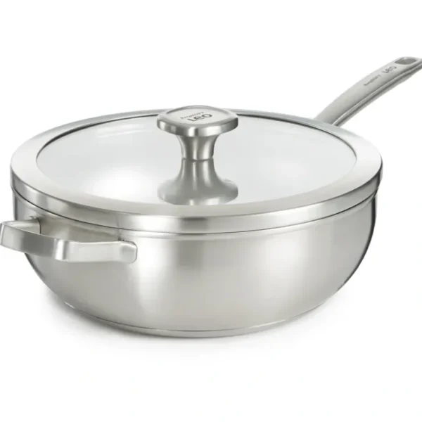 BergHOFF Graphite Recycled 18/10 Stainless Steel Wok, 5.2qt - glamourwo.com | ladies' apparel & accessories & shoes* Discount