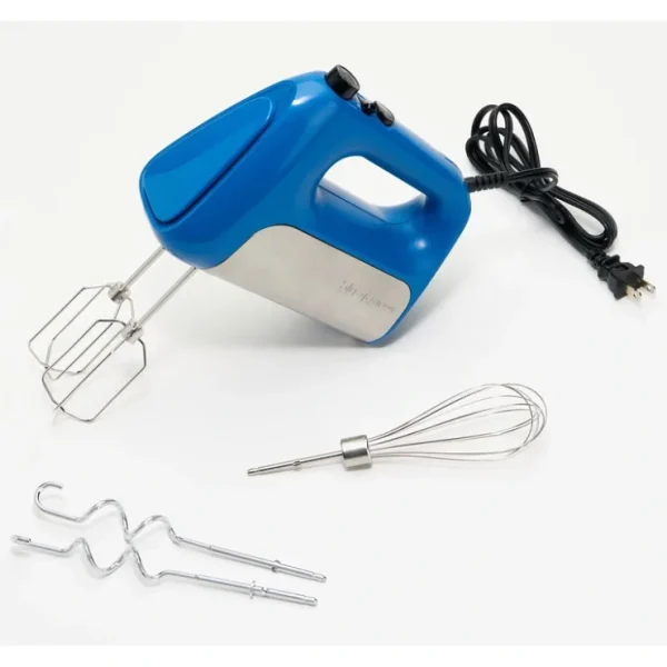 Blue Jean Chef Variable Speed Hand Mixer with Dough Hooks and Whisk - glamourwo.com | ladies' apparel & accessories & shoes* Outlet
