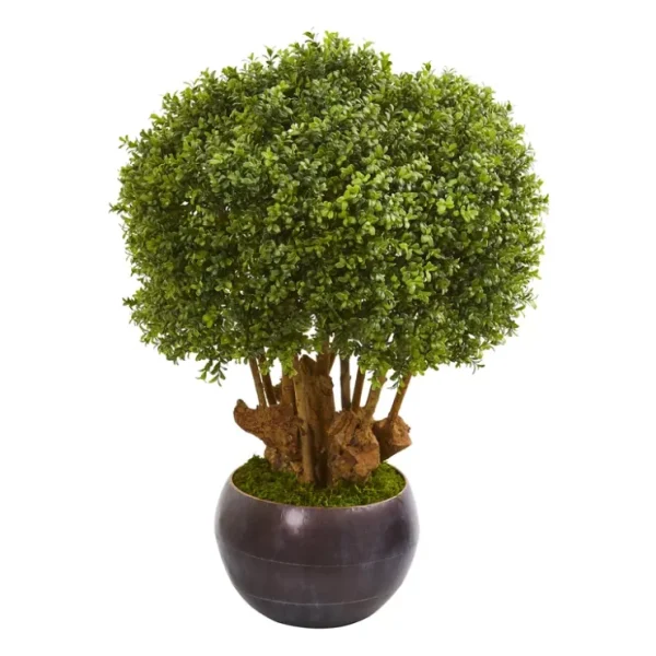 38" Boxwood Topiary in Decorative Bowl by Nearly Natural - glamourwo.com | ladies' apparel & accessories & shoes* Outlet