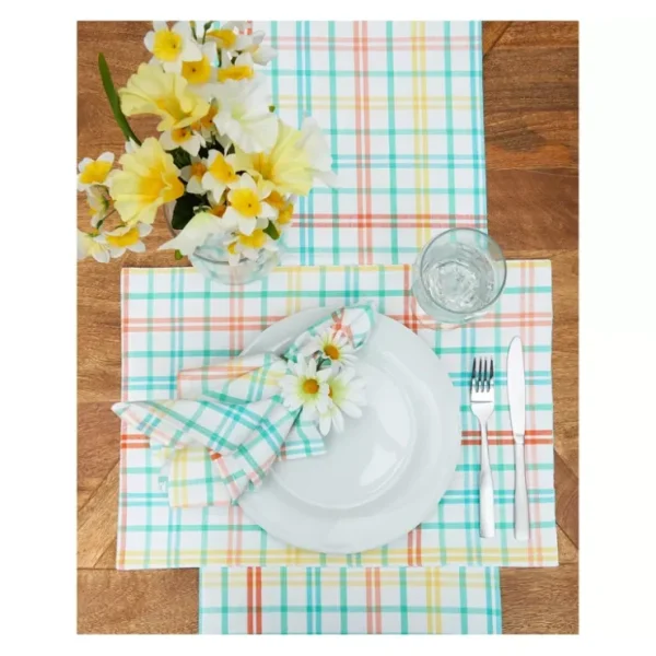 Bunny Trail Plaid Napkin, Set of 6 by Valerie - glamourwo.com | ladies' apparel & accessories & shoes* Store