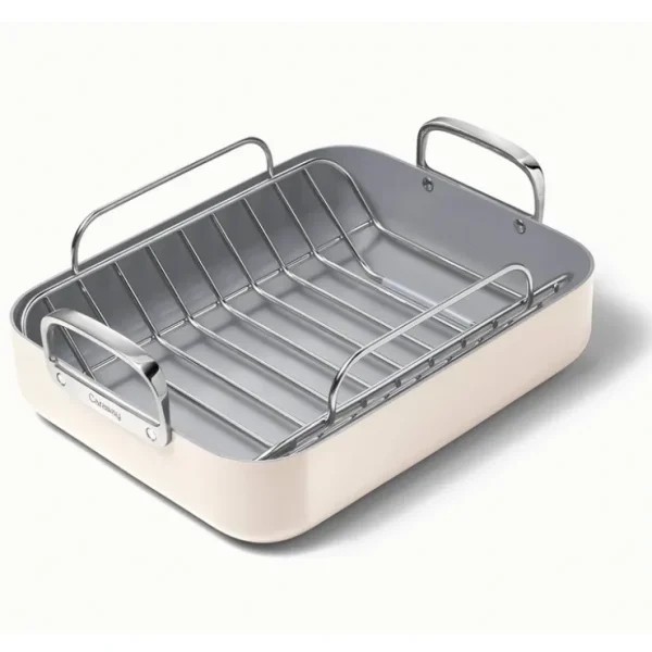Caraway Roasting Pan with Rack - glamourwo.com | ladies' apparel & accessories & shoes* Flash Sale