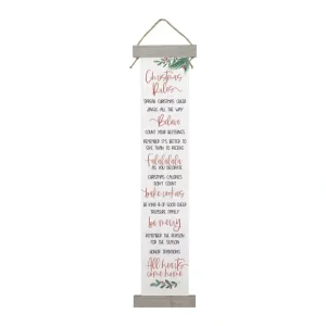 "Christmas Rules" Long Hanging Canvas By Sincere Surroundings. - glamourwo.com | ladies' apparel & accessories & shoes* Best Sale