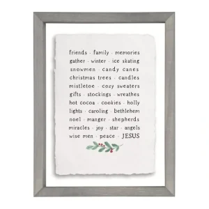 "Christmas Words" Floating Frame Art by Sincere Surroundings - glamourwo.com | ladies' apparel & accessories & shoes* New
