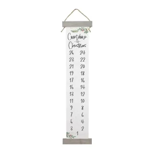 "Countdown To Christmas" Long Hanging Canvas - glamourwo.com | ladies' apparel & accessories & shoes* New