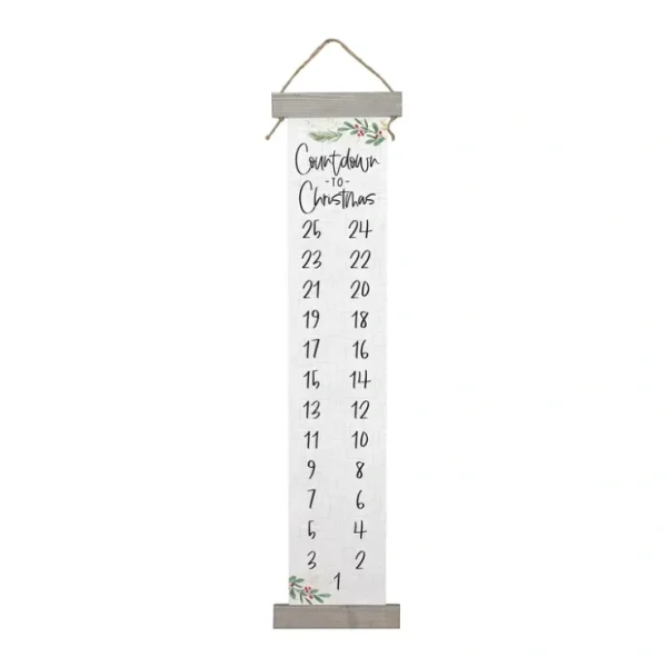 "Countdown To Christmas" Long Hanging Canvas - glamourwo.com | ladies' apparel & accessories & shoes* New