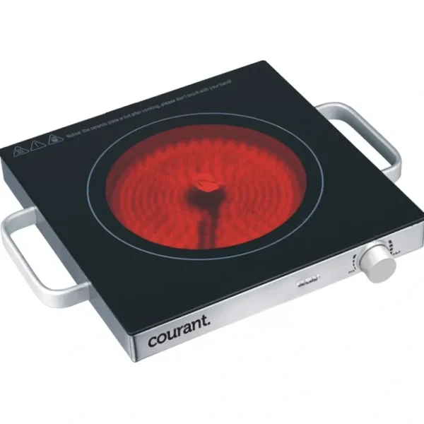 Courant 1500W Ceramic Glass Cooktop - StainlessSteel - glamourwo.com | ladies' apparel & accessories & shoes* Shop