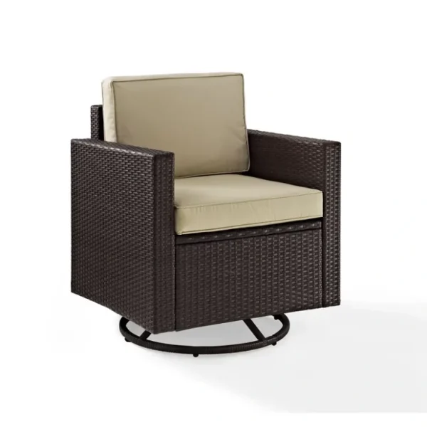 Crosley Palm Harbor Wicker Swivel Rocker Outdoor Chair - glamourwo.com | ladies' apparel & accessories & shoes* Sale