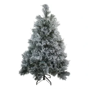 4.5' Flocked Black Spruce Artificial Christmas Tree - Unlit - glamourwo.com | ladies' apparel & accessories & shoes* Clearance