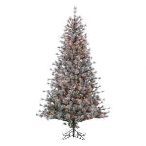 7.5' Flocked Hard/Mixed Needle Scotch Pine by S terling Co - glamourwo.com | ladies' apparel & accessories & shoes* Hot