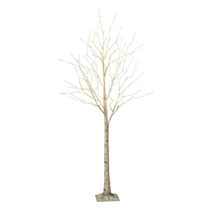 6-Foot Birch Bark Effect Lighted Tree by GersonCo. - glamourwo.com | ladies' apparel & accessories & shoes* Best Sale
