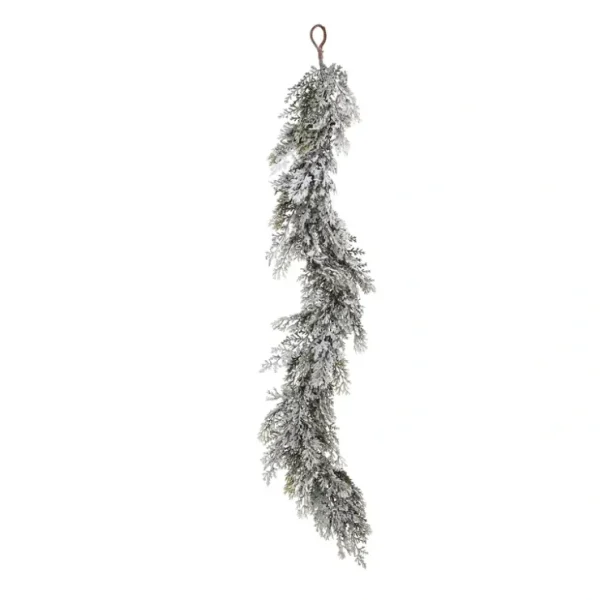 48" Frosted Cedar Garland by Valerie - glamourwo.com | ladies' apparel & accessories & shoes* Cheap