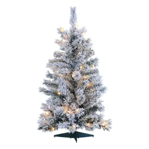 3-Ft Flocked Colorado Spruce w/50 Clear Lights by Sterling Co. - glamourwo.com | ladies' apparel & accessories & shoes* Store