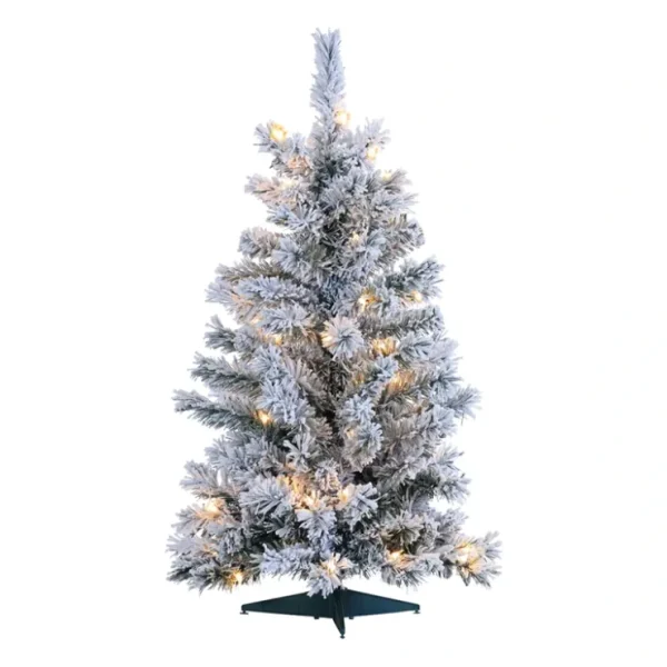3-Ft Flocked Colorado Spruce w/50 Clear Lights by Sterling Co. - glamourwo.com | ladies' apparel & accessories & shoes* Store