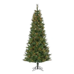 7.5-ft H Pre-Lit Hard/Mixed Needle Baxter Piney Sterling Co - glamourwo.com | ladies' apparel & accessories & shoes* Flash Sale