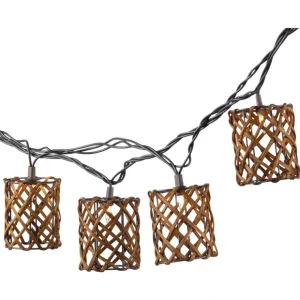 6-ft L Rattan Weave Cylindrical Patio Lights by Gerson Co - glamourwo.com | ladies' apparel & accessories & shoes* Hot