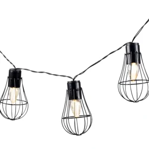 6-ft L Solar Patio Lights with Black Wire Frame s by Gerson Co - glamourwo.com | ladies' apparel & accessories & shoes* Store