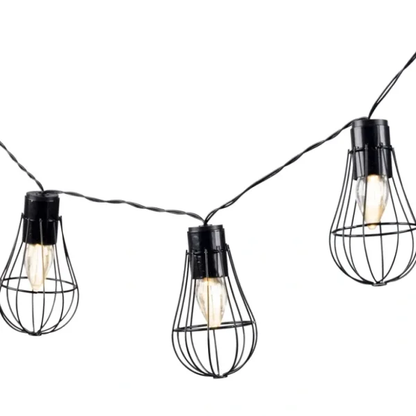 6-ft L Solar Patio Lights with Black Wire Frame s by Gerson Co - glamourwo.com | ladies' apparel & accessories & shoes* Store