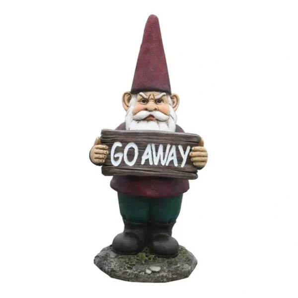 "Go Away" Resin Gnome by Santa's Workshop - glamourwo.com | ladies' apparel & accessories & shoes* Cheap