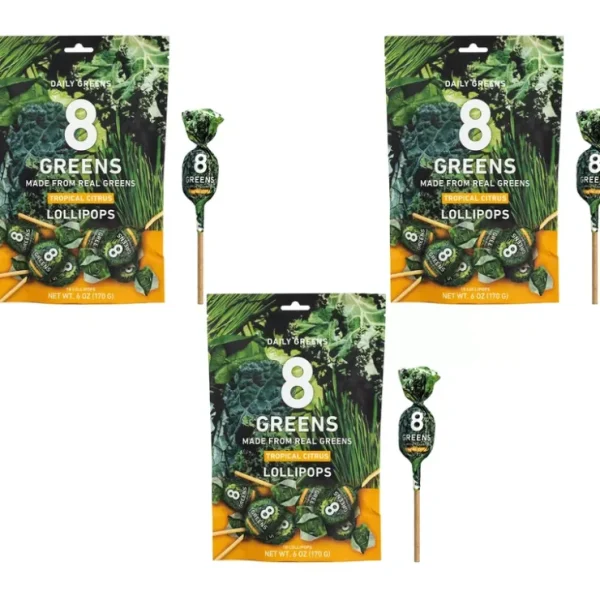 8Greens Lollipops Made From Real Greens 30-servings - glamourwo.com | ladies' apparel & accessories & shoes* Clearance