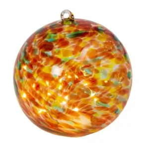 6"H Battery-Operated Amber Glass Sphere - glamourwo.com | ladies' apparel & accessories & shoes* Best