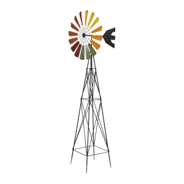 91.73"H Metal Garden Windmill by Gerson Co - glamourwo.com | ladies' apparel & accessories & shoes* Discount