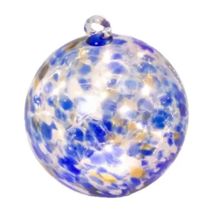 8"H Solar Lighted Blue Handblown Glass Sphere b y Gerson Co - glamourwo.com | ladies' apparel & accessories & shoes* Outlet