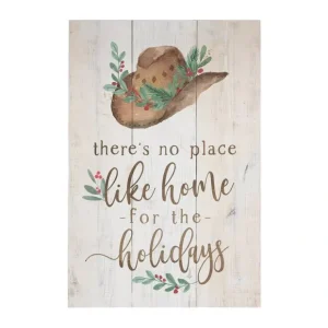 "Home Holidays Hat" Rustic Pallet By Sincere Su rroundings - glamourwo.com | ladies' apparel & accessories & shoes* Clearance