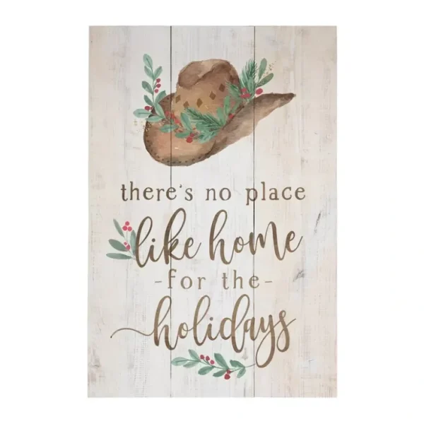 "Home Holidays Hat" Rustic Pallet By Sincere Su rroundings - glamourwo.com | ladies' apparel & accessories & shoes* Clearance
