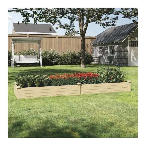 Home-Complete Raised Garden Bed - 8ftx2ft WoodPlanter Box - glamourwo.com | ladies' apparel & accessories & shoes* Hot