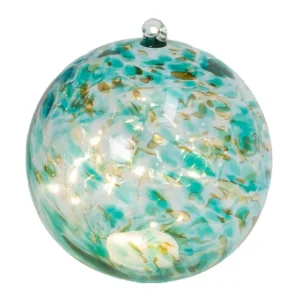 5.75-in H Battery Operated Turquoise Glass Sphe re by Gerson C - glamourwo.com | ladies' apparel & accessories & shoes* Cheap