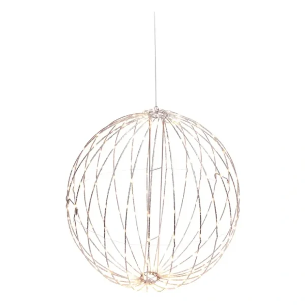 17-in H Foldable Metal Sphere w/ White LED Lights by Gerson C - glamourwo.com | ladies' apparel & accessories & shoes* Cheap