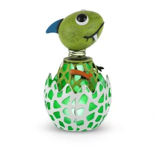 11.42 in. Solar Powered Baby Dinosaur Decor byGarden Meadow - glamourwo.com | ladies' apparel & accessories & shoes* Cheap
