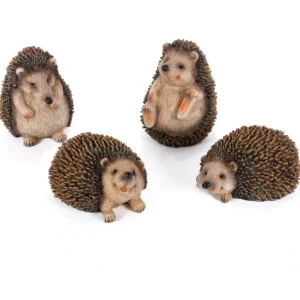 4.5 in Spring Hedgehogs Set of 4 by Gerson International - glamourwo.com | ladies' apparel & accessories & shoes* Online