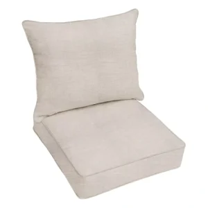 25 in x 25 in x 5 in Deep Seating Pillow Cushion Set Corded - glamourwo.com | ladies' apparel & accessories & shoes* Online